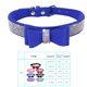 thumbnail image 2 of Methold Decoración para mascotas Cachorro Perro Gato Collar ajustable prop Correa Hebilla Rhinestone PULeather Suministros para perros azul oscuro L, 2 of 3