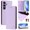 Purple, variant on Allytechgroup Flip Wallet Case for Samsung Galaxy S25, Compatible with MagSafe RFID Blocking PU Leather Shell with Credit Card Slot Shockproof Protective Back Cover for Samsung Galaxy S25, Purple