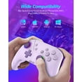 thumbnail image 4 of Wireless Switch 2 Pro Controller, Macro Controller for Nintendo Switch 2/1/Lite/OLED with Loop Macro, Home Wake Up, HD Rumble, Motion Control, Turbo, 800mAh, Purple, 4 of 6