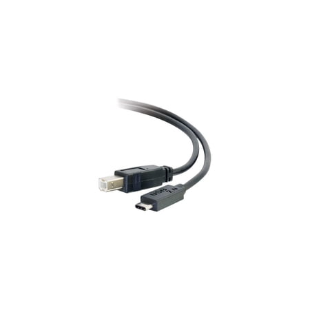 UPC: 0757120288589 | C2G 28858 3FT USB 2.0 USB-C TO USB-B CABLE M/M – BLACK