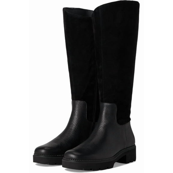Vionic Women's Fallbrook Knee High Boot Black Wide Calf 7M