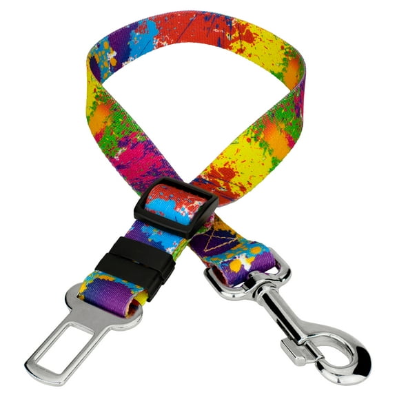 Country Brook Petz® Paint Splatter Car Safety Dog Belt
