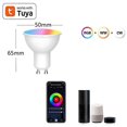 thumbnail image 2 of Tuya WiFi Smart LED Light Bulb Dimmable with Smart Life App Control - GU10 Spotlight Bulb, 6W, 220V Compatibility, 2 of 5