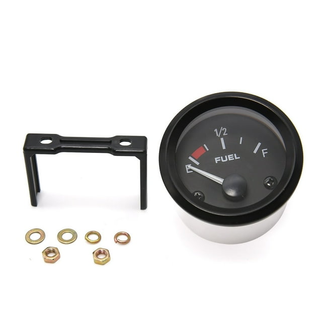 52mm Fuel Level Gauge Car Meter With Fuel Float Sensor Black Rim Automotive Gauges 240-33ohm Oil Fuel Level Gauge Shell