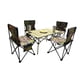 thumbnail image 1 of 4 Sillas Plegables de Camping y Playa para Exterior con Mesa CJR verde claro, 1 of 9