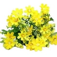 thumbnail image 2 of Travelwant 2Packs Artificial Daisy Flowers Outdoor Spring Summer Decoration UV Resistant Fake Flowers Faux Plastic Greenery Shrub Plant Indoor Outside, 2 of 7