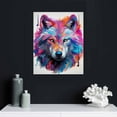 thumbnail image 4 of Nawypu Natural Wood Framed Abstract Wall Art For Living Room Wall Decorations For Bedroom Office Wall Decor Abstract Painting Animal Wolf Wall Pictures Art Prints Room Home Decor, 4 of 4