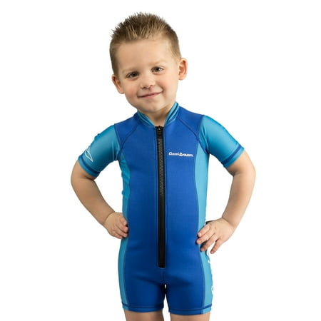 UPC: 0843607006668 | Cressi Boy s Swimsuit One-piece Shorty (Blue/Azure  Small)