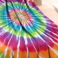 thumbnail image 3 of Rainbow Tie Dye Mandala Pattern Blanket,Comfortable Soft Lamb Wool Throw Blanket,All Season,Warm Lightweight Blankets for Sofa Bed Couch Living Room Chair,40"x50", 3 of 4