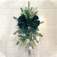 thumbnail image 4 of Corona de Navidad para decoración de escaleras, adornos navideños sin/con luz para puerta de casa, ventana, decoración colgante de pared, 4 of 4