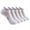 White, variant on 5 Pairs Ankle Compression Socks for Men & Women, Low Cut Sport Socks for Running, Athletic, Cycling, Black