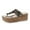 B Black, variant on Slippers For Women Fashion Leopard Print Open Toe Artificial Leather Platform Sandals Comfortable Beach Flat Daily Wear