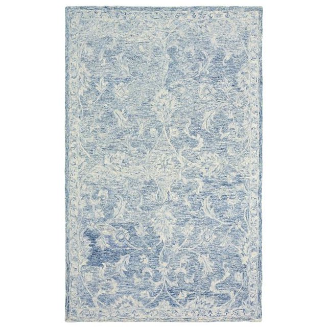 LR Resources KARMA21043NAV80A0 8 x 10 ft. Karma Rectangle Area Rug, Navy