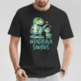 thumbnail image 2 of Spanish Godmother Madrina Saurus T-Shirt – Funny Dinosaur Lover Graphic Tee, Madrina Gift Shirt, Cute Mother’s Day or Birthday Present for Godmothers, 2 of 3