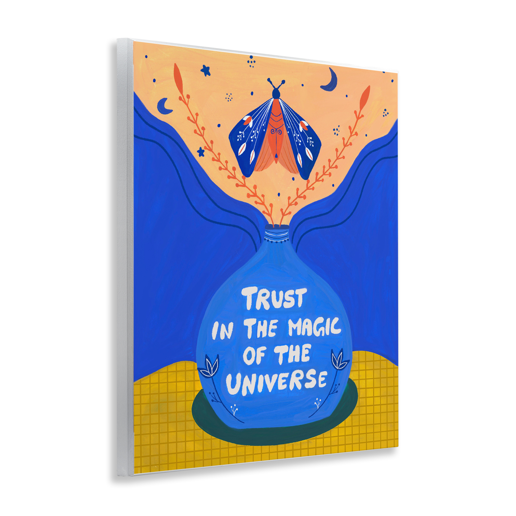 Trust In Magic Of Universe Wall Plaque Art, design by Nabeela Rumi