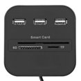 thumbnail image 3 of Intelligent Chip Reader Card Reader Reader 3-Port HUB Portable Card Reader, 3 of 7