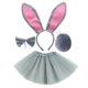 thumbnail image 1 of Diadema con orejas de conejo de Pascua, diadema de conejito de Halloween, horquilla para el pelo con forma de conejo blanco para niños y adultos, 1 of 6