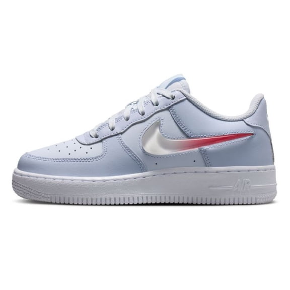 Big Kid's Nike Air Force 1 JES Football Grey/Tropical Pink (IR0595 001) - 4.5