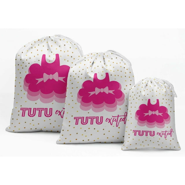 Darling Souvenir Tutu Blanc Fournitures de Fête de Baby Shower Excitées Sacs-Cadeaux Pochettes Cadeaux 15 Pcs