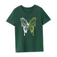 thumbnail image 4 of Camiseta para mujer con cuello redondo, camiseta básica para desplazarse, acampar, ir de compras M, 4 of 7