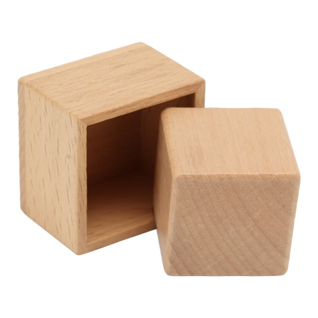 Juguetes De Caja Cuadrada De Madera Para Bebés, Caja De Madera Y Juguetes De Bloques Aprendizaje Temprano Educativo Desarrollo Cerebral Seguro Para Bebés