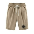 thumbnail image 1 of Birdeem Pantalon Femme Été Imprimé Cinq Points Grande Taille Coton Lin Pantalon Décontracté, 1 of 1