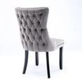 thumbnail image 3 of Rubberwood - framed Gray Dining Chairs / Secure Seating up to 280 Pounds, 3 of 7
