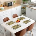 thumbnail image 3 of Geometric Placemats Set of 4 Geometry Placemats for Dining Table Indoor Outdoor Kitchen 12"x18" Circle Triangle Table Mats Placemat Kitchen Dining Table Yellow Grey Modern Art, 3 of 4