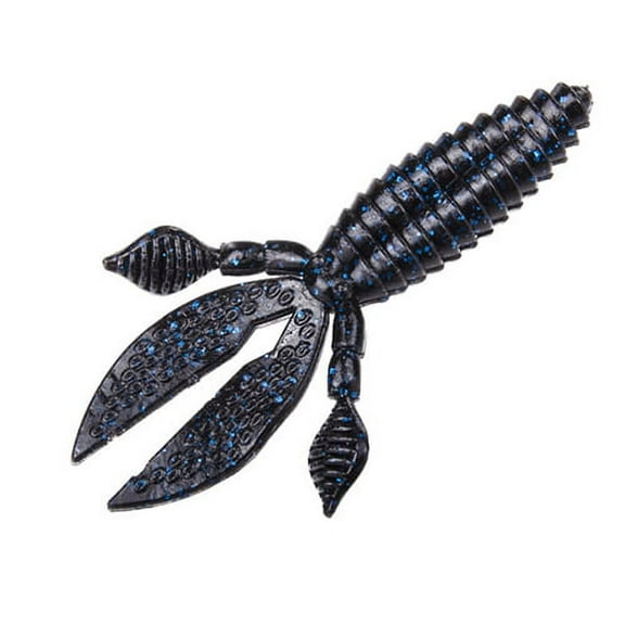 Strike King Rodent 4'' Black Blue Flake 6pk