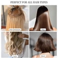 thumbnail image 4 of Cepillo para extensiones de cabello con diseño de paleta antiestática, desenredante suave, mango ergonómico de metal., 4 of 5