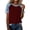 Wine, variant on ZZkhGO Women's T-Shirts Casual Summer Short Sleeve Round Neck Solid Color Block Loose Tops Fashion Basic Tank Top, Green 3XL