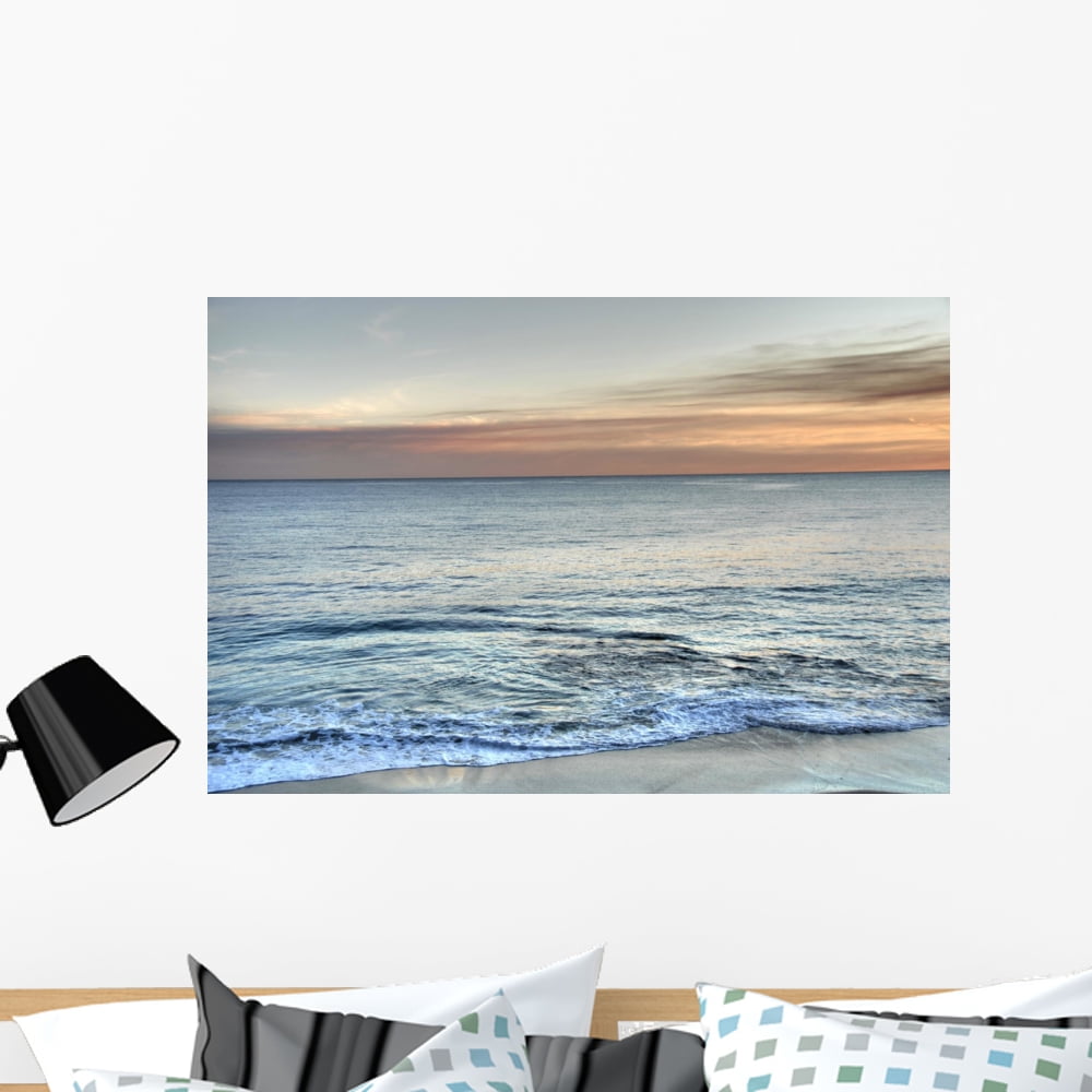 Beach Landscape Wall Mural Decal Sticker, Wallmonkeys Peel & Stick