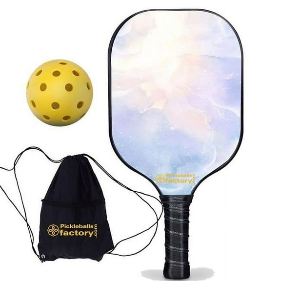 Pickleball Factory PB00013-9-G Pickleballtournament Paddle - Glistening Pickleball in My Area, Best Pickleball Paddle for Power Mini Pickleball Paddle, Glassfiber Graphite