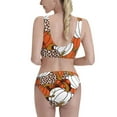 thumbnail image 3 of Picia Various Pumpkins Women's High Waisted Bikini Scoop Neck Swimsuit Two Pieces Bathing Suit-XX-Large, 3 of 8