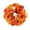 A, variant on Eolstice Artificial Orange Fall Wreath, Small Wildflowers Front Door Wall Hanging, Indoor Outdoor Autumn Thanksgiving Harvest Decor