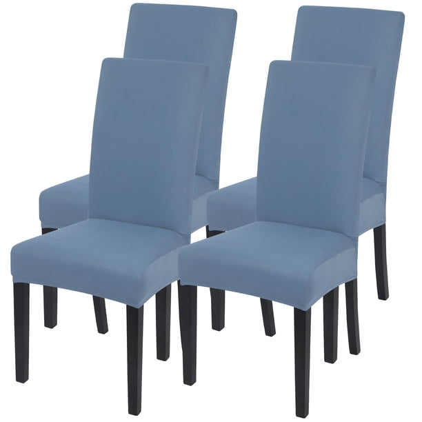 Set de Fundas para Sillas de Comedor de 4 Piezas SearchI Estirables en Gris Azul