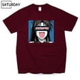 thumbnail image 1 of Camiseta de algodón con estampado negro de Senpai Anime Girl Nerdy para hombre, camiseta de manga corta para mujer, camiseta de algodón, ropa unisex Harajuku, 1 of 5