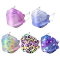 thumbnail image 1 of Máscaras faciales desechables Kf94, mascarillas protectoras impresas, 50 pzs/100 pzs Afortunado Sencillez, 1 of 5