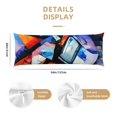 thumbnail image 2 of Bixox Abstract Cubist Printer Print Body Pillow Cover with Zipper Closure, Cozy Fuzzy Fleece Body Pillow Case Cover 20 x 54 Inches,Long Body Pillow Pillowcase, 2 of 6