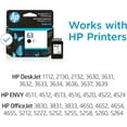 thumbnail image 2 of HP 63 Black Ink Cartridge | Works with HP DeskJet 1112, 2130, 3630 Series; HP ENVY 4510, 4520 Series; HP OfficeJet 3830, 4650, 5200 Series | Eligible for Instant Ink | F6U62AN, 2 of 8