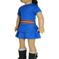 thumbnail image 2 of Doll Clothes - Blue Dress Fits American Girl Dolls, My Life Doll and other 18 inches Dolls, 2 of 4