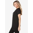 thumbnail image 3 of Dreams & Co. Plus Size Soft Pj Tunic Tee, 3 of 6
