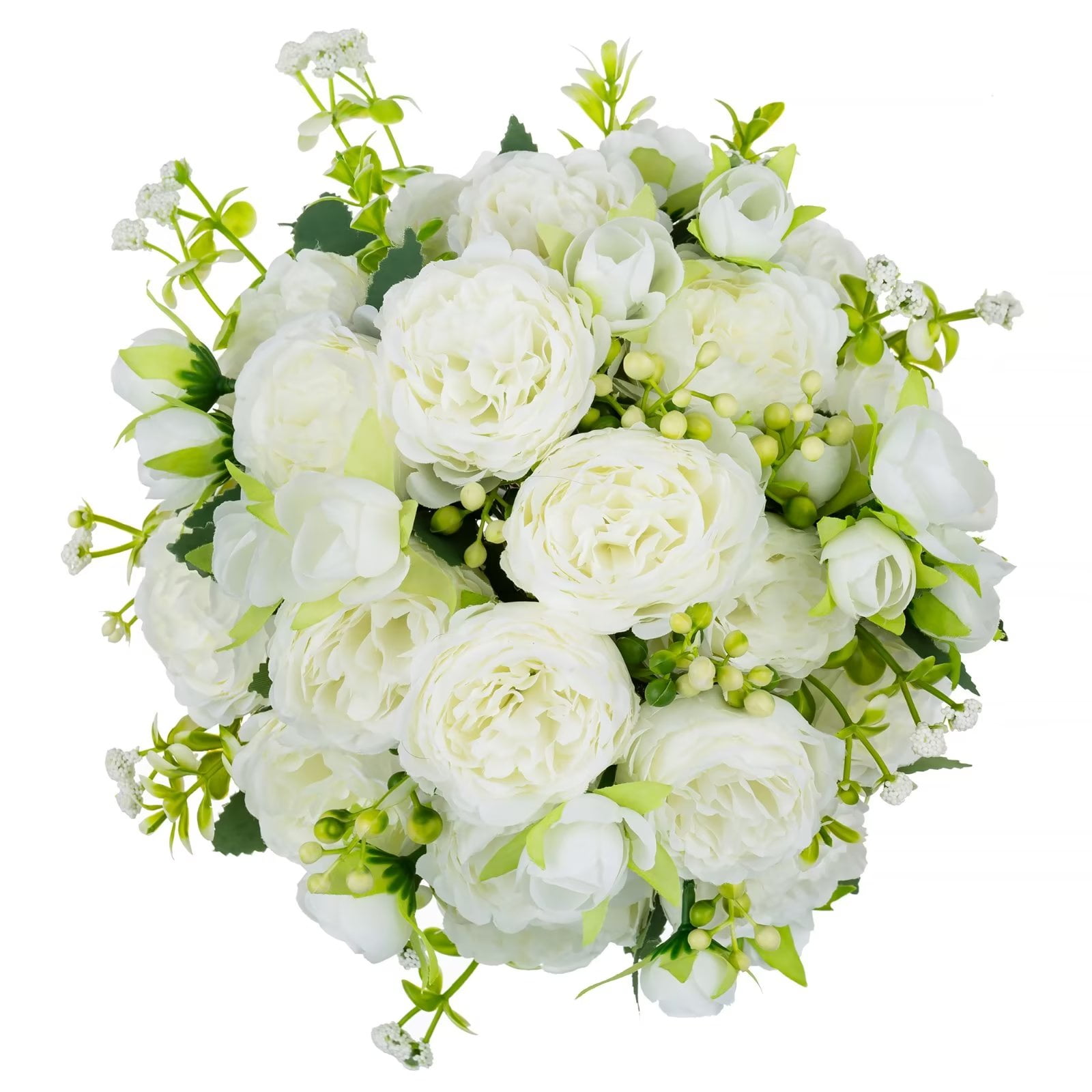 Blosmon Peony Artificial Flowers Bouquet for Wedding Party Table
