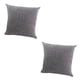 thumbnail image 1 of Juego de 2 piezas para dormitorio, sofá, cintura, almohada, cojín, funda de almohada gris Macarena Funda de cojín cuadrada, 1 of 8
