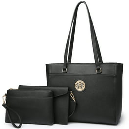 Michael Michael Kors Charlotte Large Saffiano Leather Top-Zip Tote Bag -  Black Totes, Handbags - WM573691