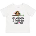thumbnail image 3 of Inktastic My Meemaw and Peepaw Love Me Grandchild Owl Girls Baby T-Shirt, 3 of 5