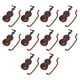thumbnail image 5 of Violín En Miniatura, 10 Juegos Vintage Elegante Material Plástico Casa De Muñecas Violín Estilo Lindo Para Adorno, 5 of 7