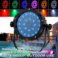 thumbnail image 1 of 24PCS Stage Light Waterproof RGBWA + UV Par Light DJ Party Light for Disco Dance Hall Bar Performance, 1 of 7