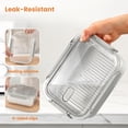 thumbnail image 4 of Stainless Steel Food Storage Containers, Airtight with Vacuum Seal, Set of 3 (22/44/82 oz), Stackable,Dishwasher&Freezer Safe for Meal Prep, Deli Meat, Cheese, Snack, Fruit, 4 of 7