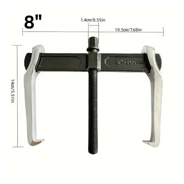 1-Pack 4/6/8 Inch Two-Jaw Puller Bearing Release Lifter Bearing Removal Quick Disconnect Bushing Automotive Repair Tool ,High Adaptability